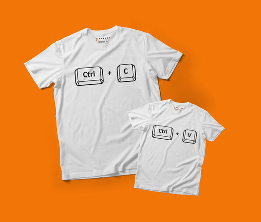 CTRL C + CTRL V - Parent and Child T-Shirts